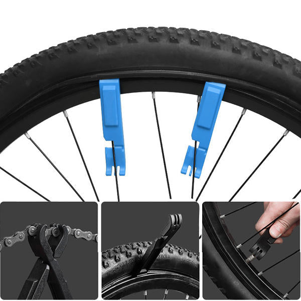 Multi-function Tire Pry Bar Portable Folding Repair Tool Bike Chain Clip Outdoor Cycling