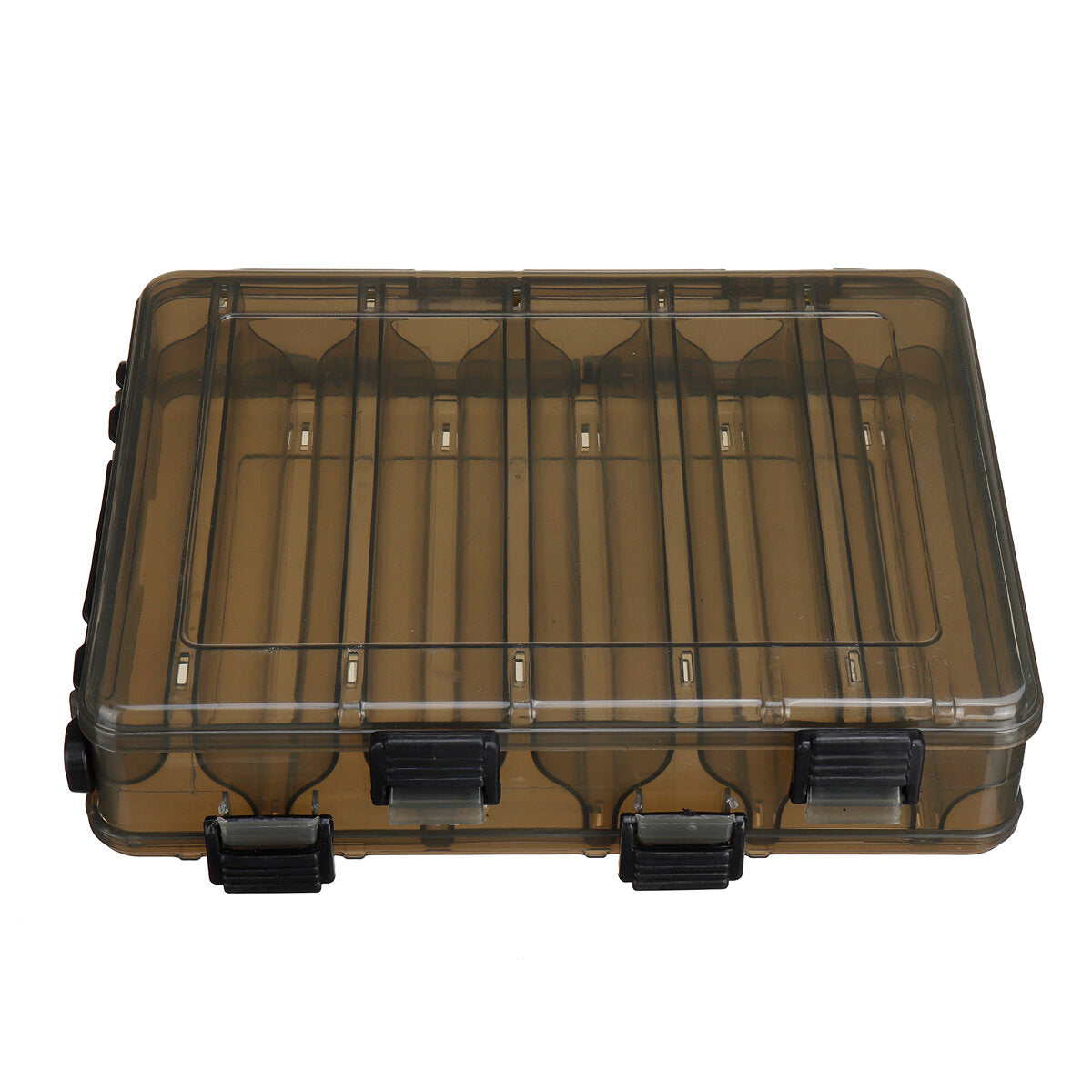 10/14 Grid Fish Lure Box Double Sided Plastic Fishing Bait Case Tackle Storage Box