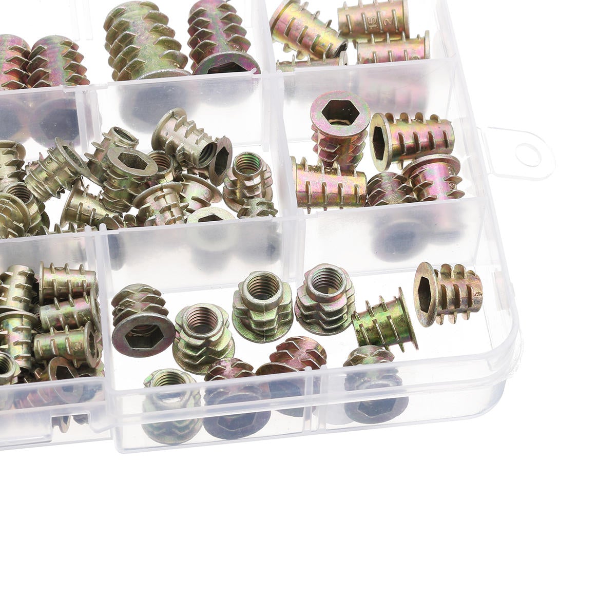 100PCS M4-M10 Metric Threaded Sleeve Screw Insert Nuts Hand Tools