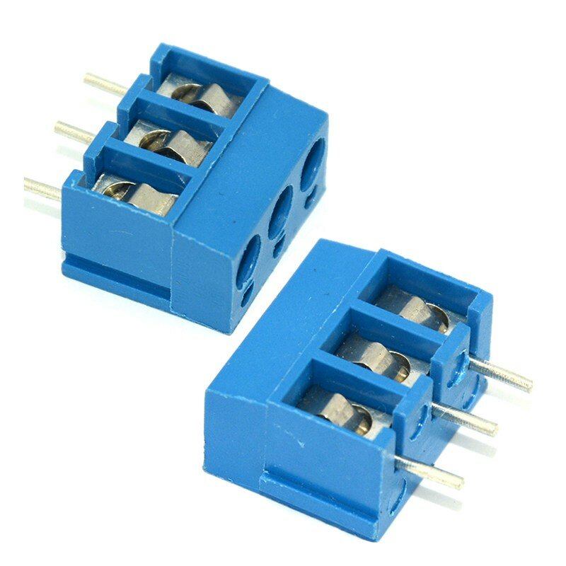 100pcs 2Pin 3pin 4Pin Wire Terminal Copper 5mm Pitch PCB Screw Terminal Block Connectors 300V 16A