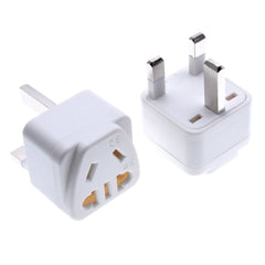 UK/Singapore/Malaysia/Hongkong Power Plug, US/AU/China 2pin 3pin Socket to UK 3pin Plug Converter Travel Adapter 13A250V