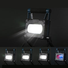 LEDs Folding Working Lamp Solar Panels Light 4-Modes Magnetic Camping Light Waterproof LED Light