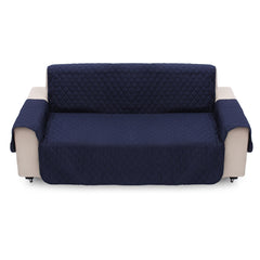 3 Seater Sofa Cover Waterproof Anti-fouling Pet Kid Seat Protector Chair Protective Slipcover Home Office Furniture Decorations Dark Blue