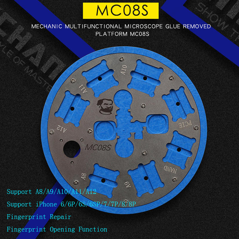 Stereo Microscope Base Fingerprint Repair Positioning Opening Tool for iphone 6/6s/6p/7/7p/8g/8P A8-A12