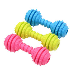 Rubber Dog Bite-Resistant Prickly Barbell Toy Pet Molar Toy