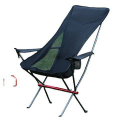 Portable Camping Moon Chair Lightweight Aluminum Folding Picnic Beach Chairs Outdoor Travelling Fishing Hiking Garden Seat