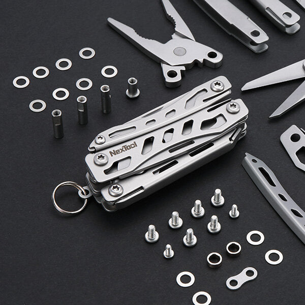 10-in-1 Mini Multi Functional Plier Folding EDC Hand Tool Set of Tools Knife Screwdriver for Outdoor