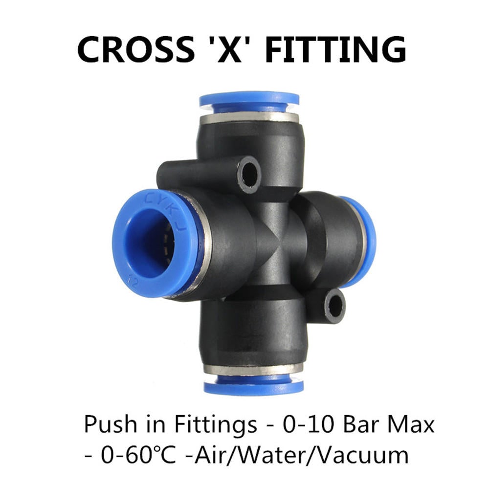 Pneumatic Connector Pneumatic Push In Fittings for Air/Water Hose and Tube All Sizes Available