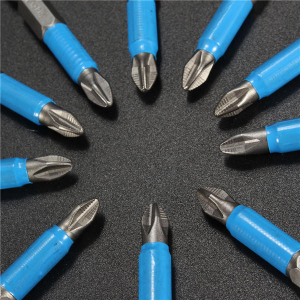 10pcs 50mm PH2 Screwdriver Bit Set Anti Slip Electric Magnetic Screwdriver