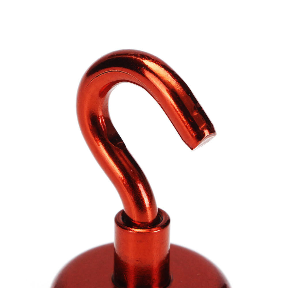 25mm 22KG Magnetic Hook Holder Neodymium Magnet Red Hook Magnet