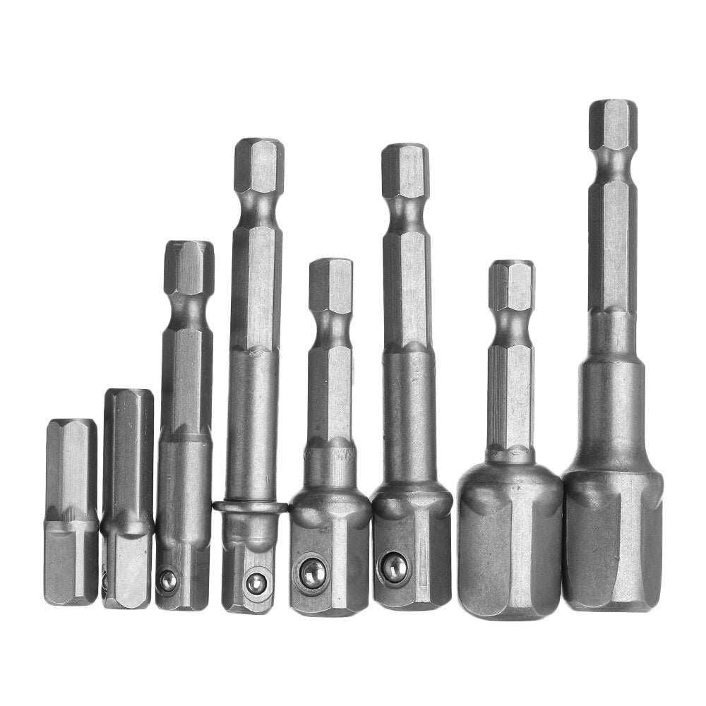 9pcs Screwdriver Extension Bar Adapter 1/4 Inch Shank Screwdriver Driver Socket Bit with Angle Driver
