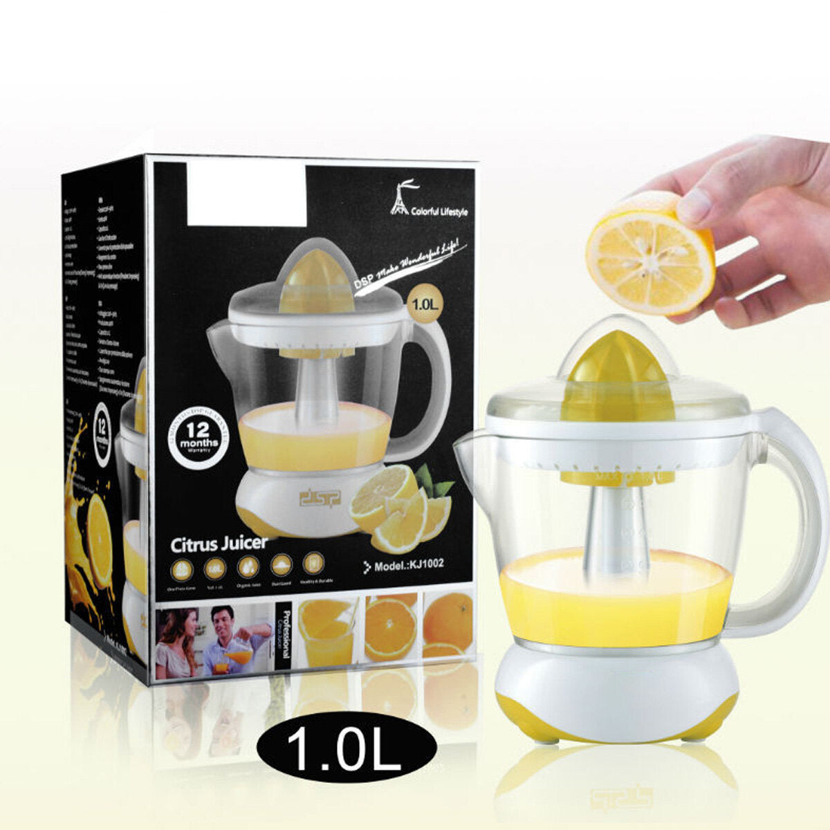 Orange Lemon Electric Juicer Fruit Quick Juicing,1.0L 40W 220V