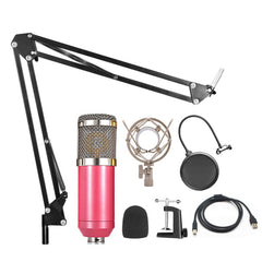 192KHz/24Bit Metal USB Microphone Set Condenser Live Record Wired Computer