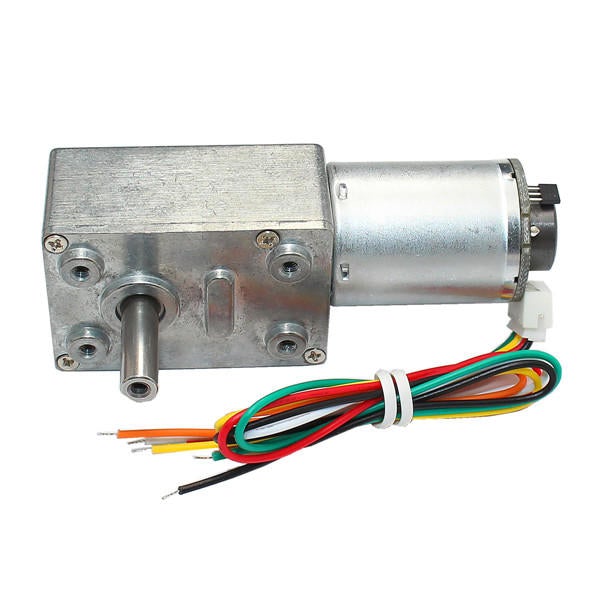 DC 12V 30RPM High torque Turbo Encoder Motor Worm Geared Motor Reducer Motor