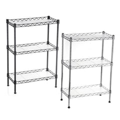 3 Tier Multi-Function Storage Cart Shelf Rack Organizer Adjustable with 4 Hooks