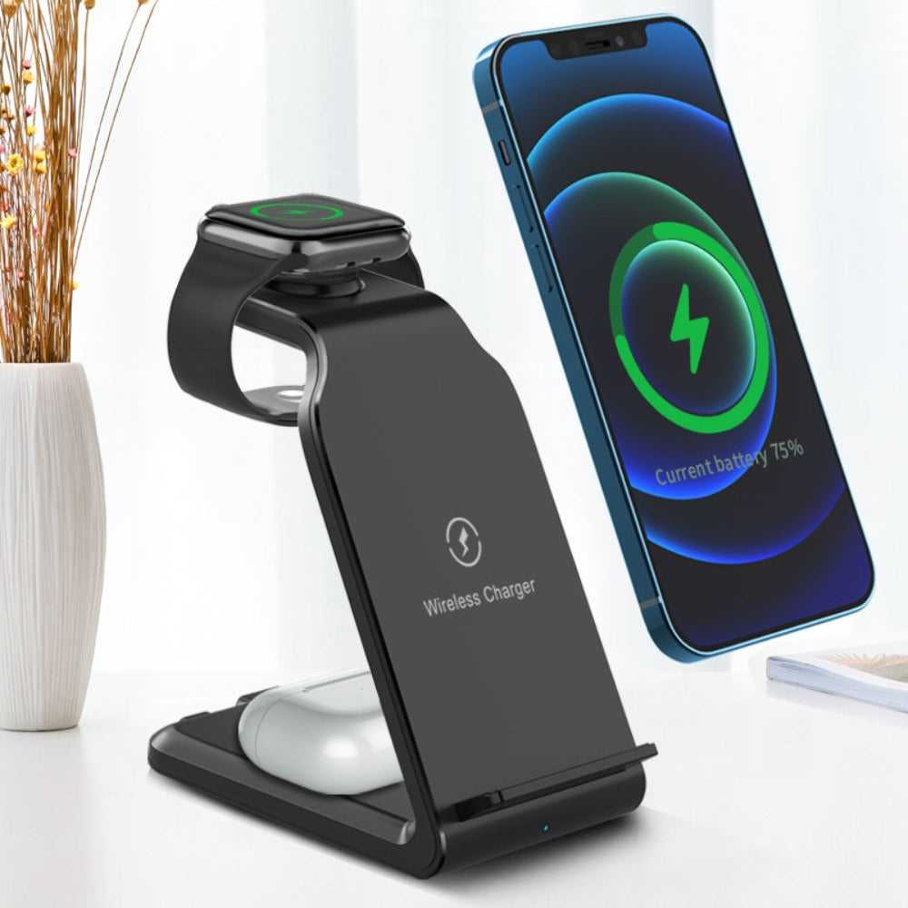 Fast Wireless Charger Stand for iPhone, Samsung, Hui, Oppo, AirPods, Apple Watch