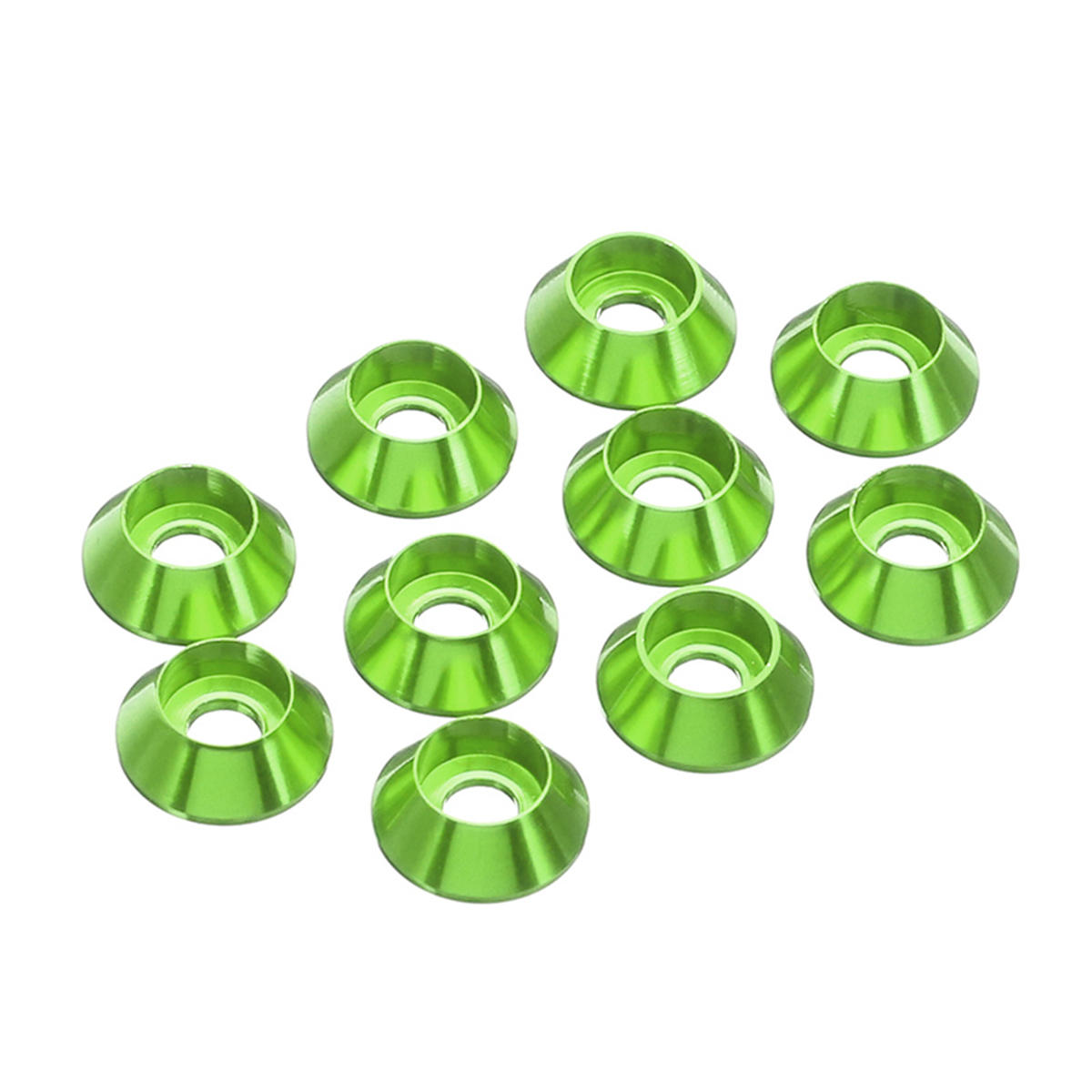 10Pcs M2.5 Cup Head Hex Screw Gasket Washer Nuts Aluminum Alloy Multicolor