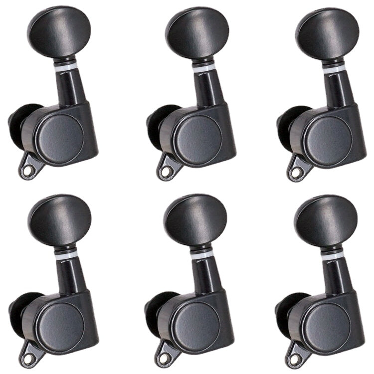 6Pcs Fully Enclosed Electric Guitar Tuning Pegs Tuners Machine Heads Replacement Button Knob