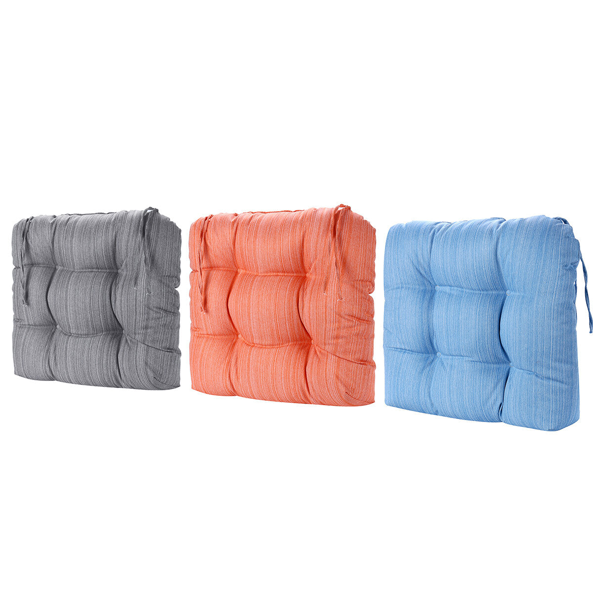 Outdoor Chair Cushion Waterproof Sofa Padded Cushion PP Cotton with Bandage Home Office Student Seat Supplies