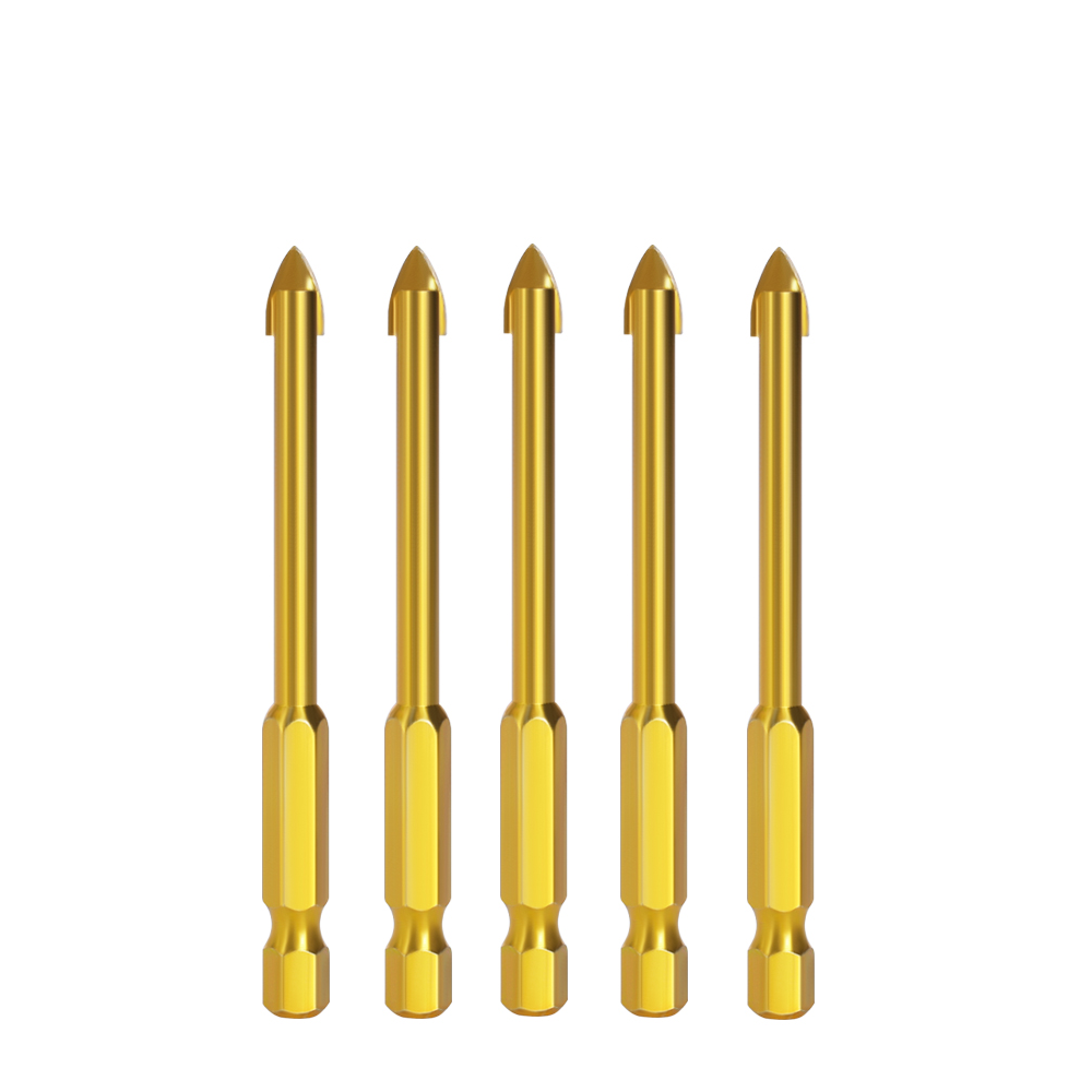 Alloy Triangle Drill Set Ceramic Tile Glass Hole Opener Reaming Hexagonal Shank Slot Drill Bit