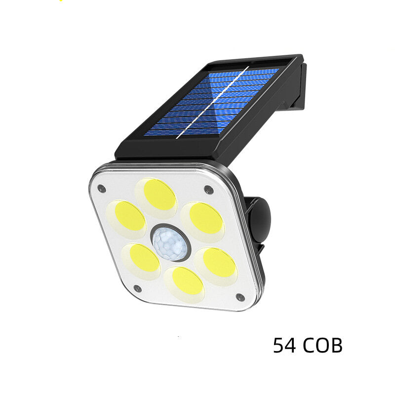 45SMD/54SMD/54COB Solar Light Light+Motion Sensor 3 Modes Security Wall Lamp IP65 Waterproof Outdoor