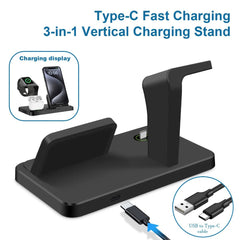 3-in-1 Wireless Charger Dock for iPhone 15, iWatch, AirPods Pro 2