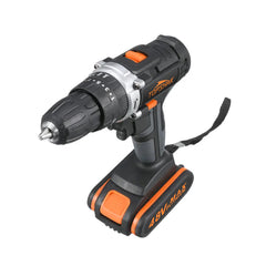 Cordless Electric Impact Drill Rechargeable 2 Speeds Drill Screwdriver