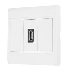 HD 1.4 Wall Plate with Angle Side Female to Female Connector