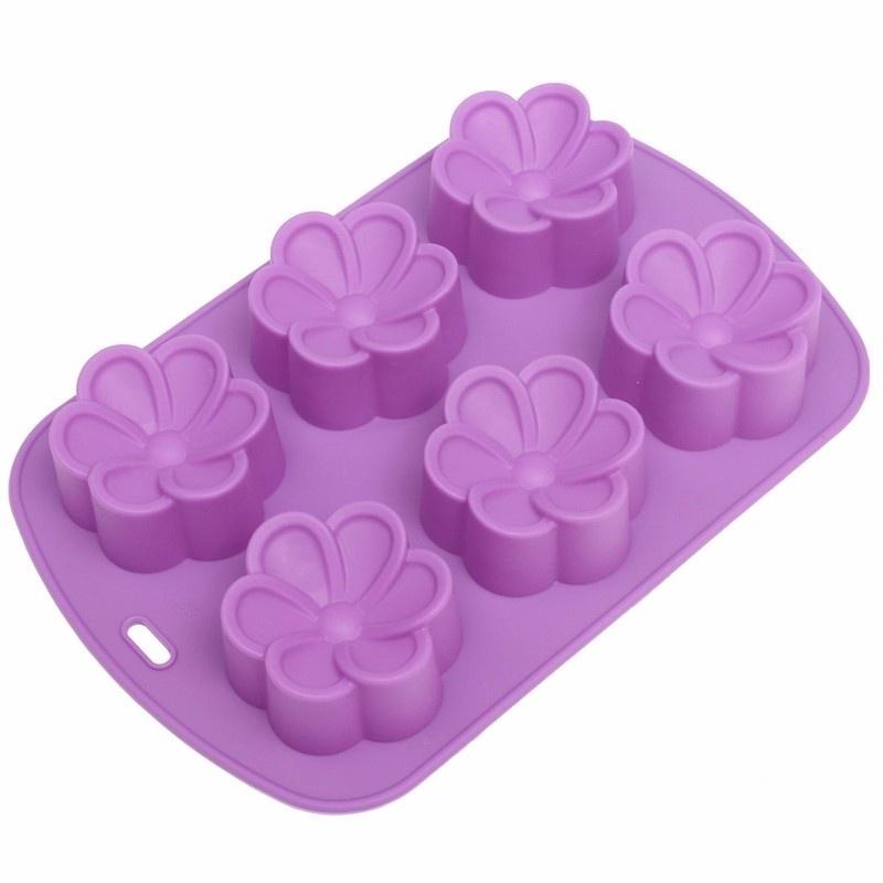 Homemade Flower Wedding Silicone Chocolate Cake Mold Cookie Gifts Soap Candy Mould Baking Mold Kitchen Tool DIY