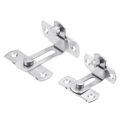 90 Degree Buckle Bolt Barn Door Lock Latch Hasp Sliding Door Buckle for Toilet Doors and Windows