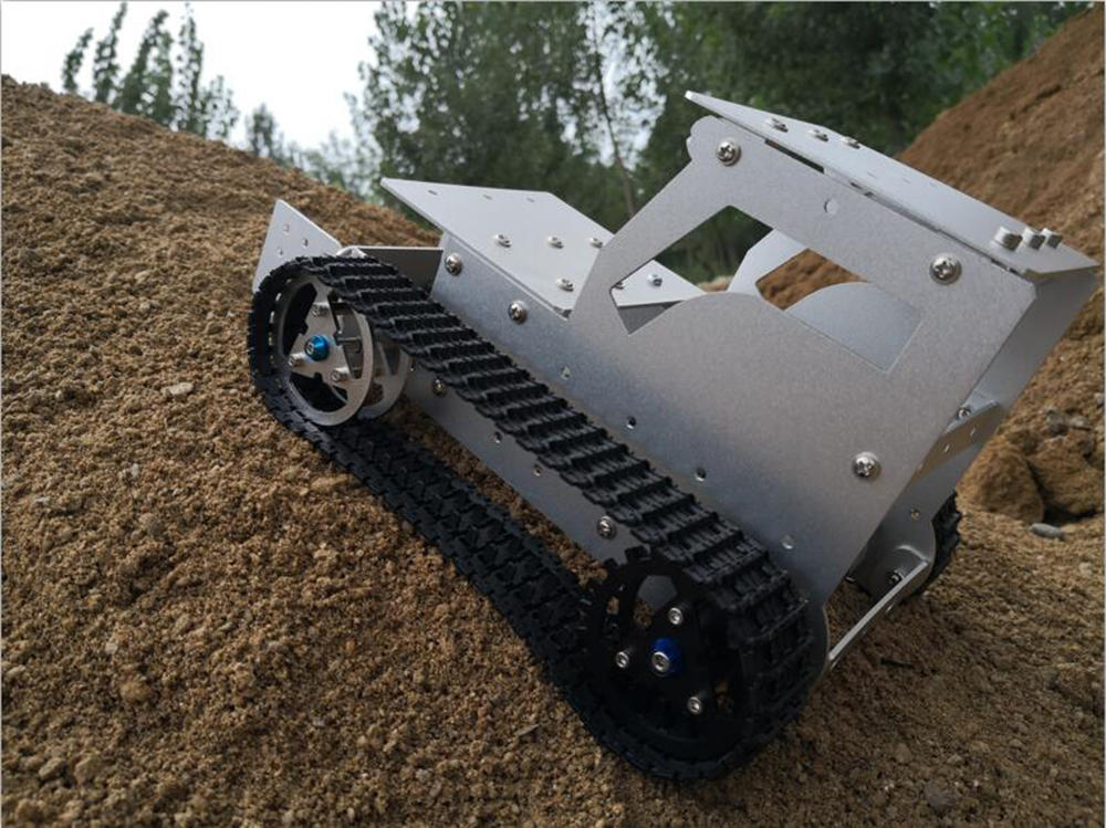 DIY C-3 Bulldozer Aluminous RC Robot Car Tank Chassis Base With Motor