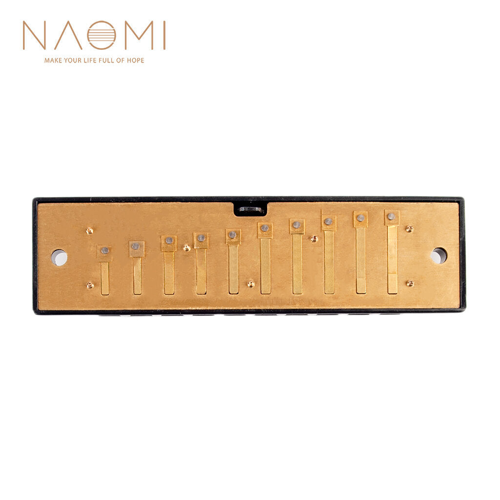 10 Holes Harmonica Reed Replacement Reed Plates Key Of C Brass Reed Unfinished Harmonica Comb Woodwind Instrument Parts