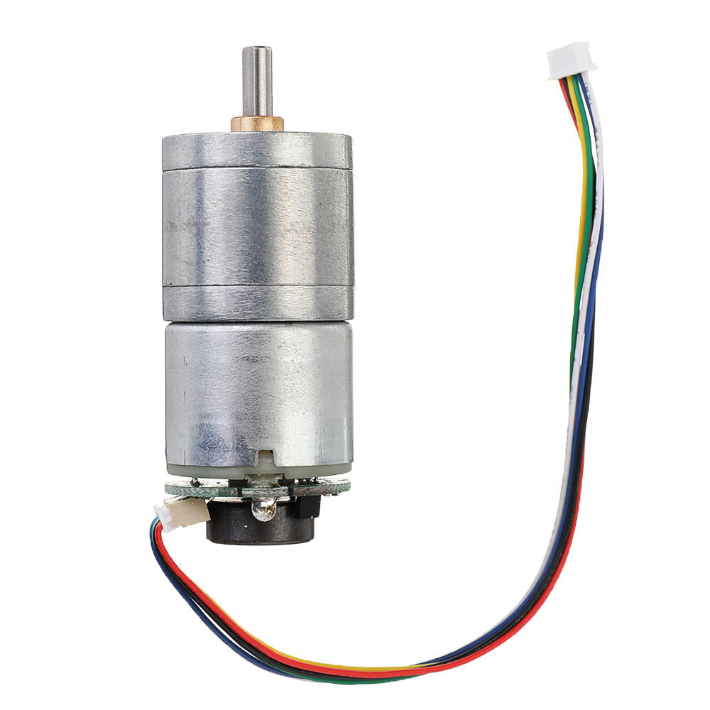 12V GM25-310 30/70/100/500rpm DC Encoder Gear Motor Metal Speed Reduction Motor with Cable