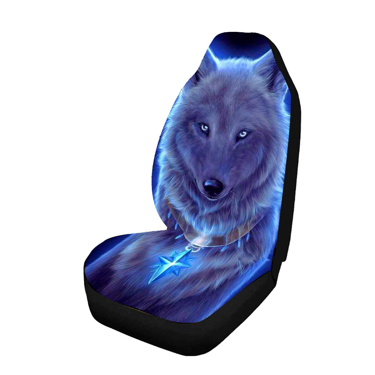 1/2/5 Seat Car Seat Cover Set Cushion Protector Cloth Universal Interior Accessories Automobile Seat Protector Wolf Style