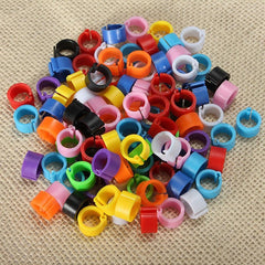 150Pcs Bird Leg Bands for Pigeon Parrot Finch Canary Hatch Poultry Pet Toys