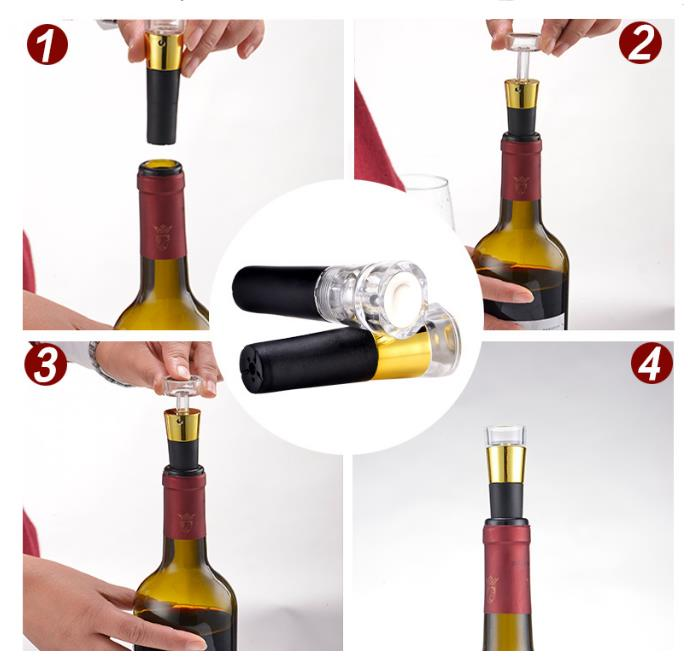 Red Wine Vacuum Retain Freshness Bottle Stopper Preserver Sealer Plug