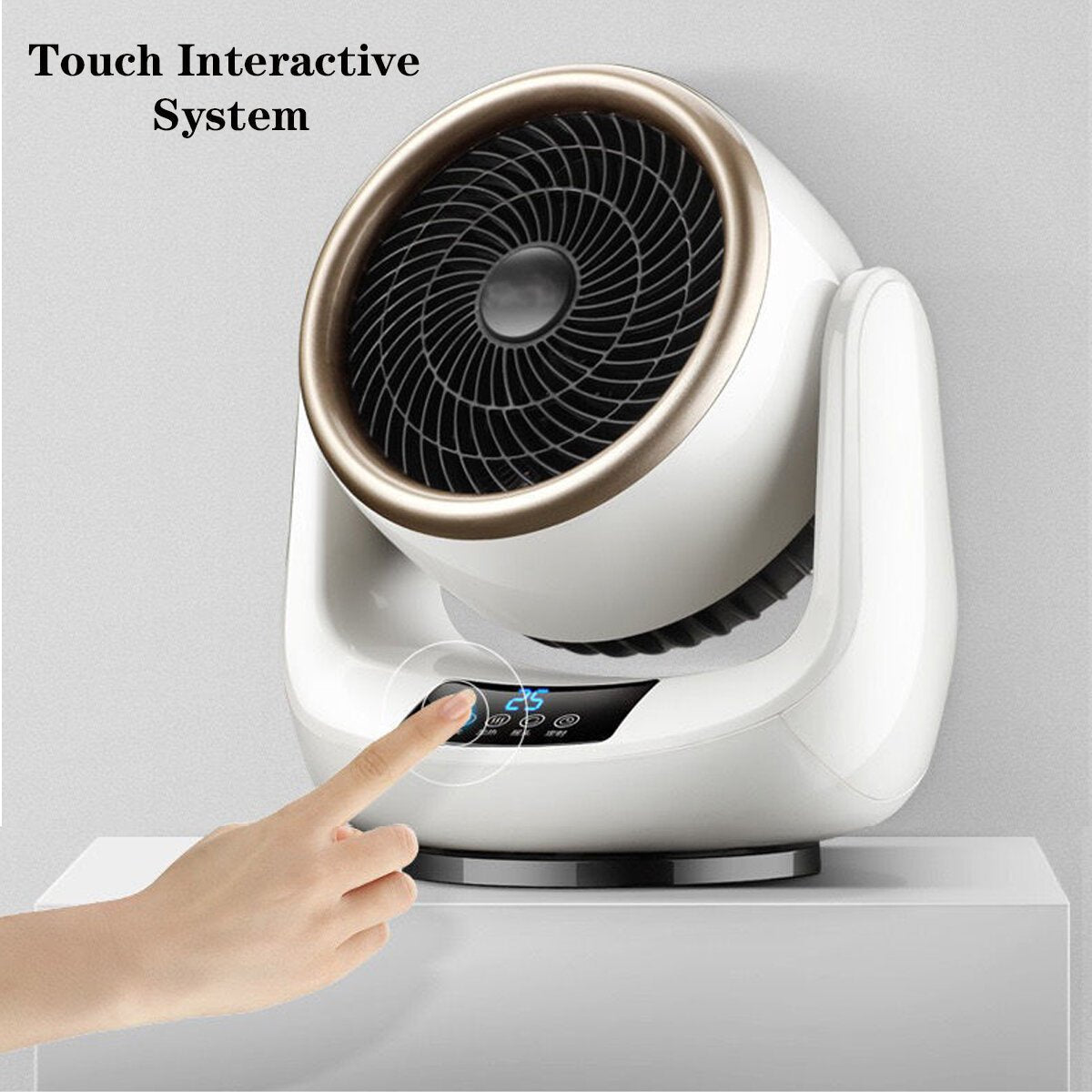 1500W Portable Electric Heater, 3-Mode Hot & Cold Fan for Home, Office, Dorm