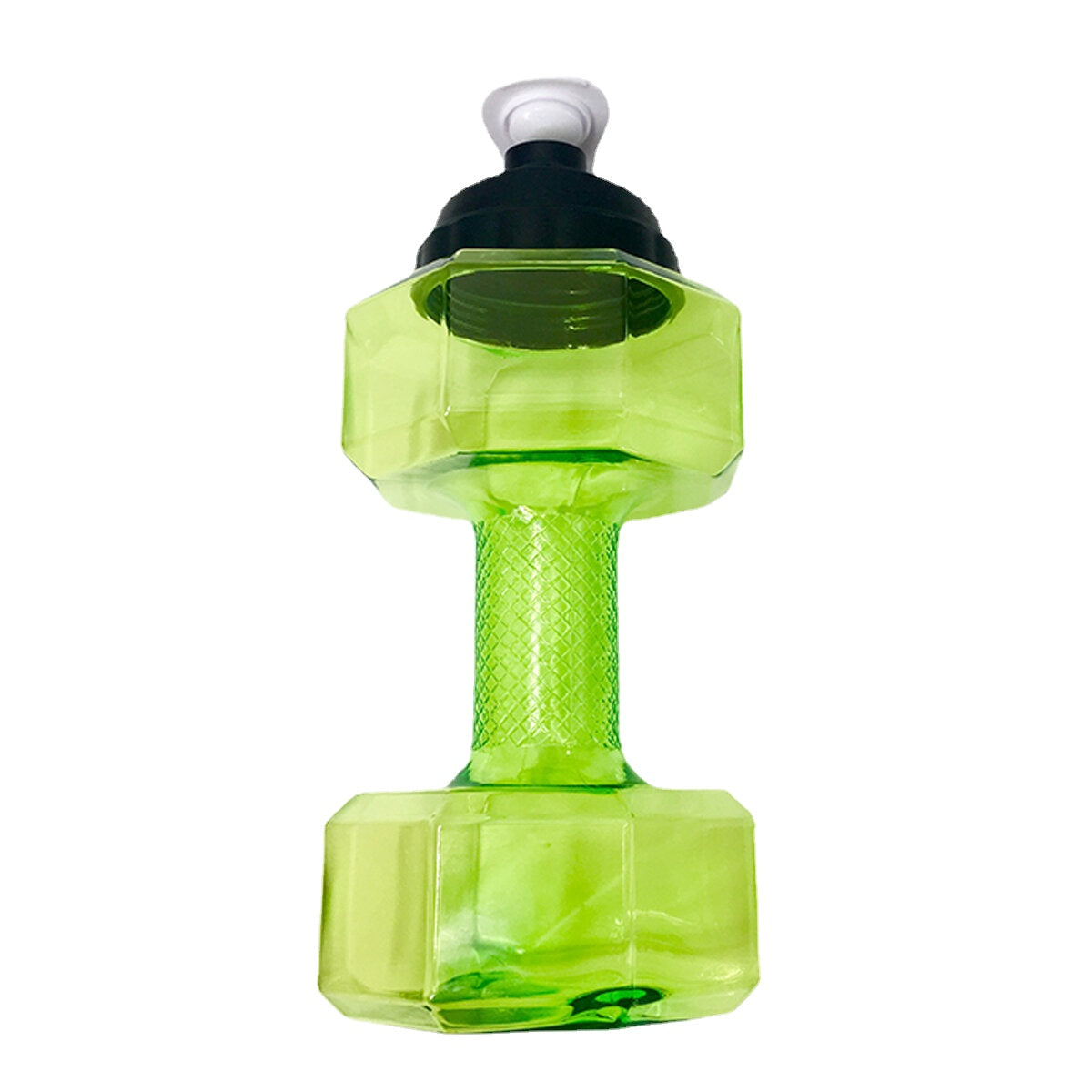 2.2L Unisex Sports Water Bottles Leakproof Unbreakable Plastic Bottle Shaker Yoga Fitness Dumbbell Kettle