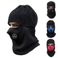 Unisex Fleece Neck Warmer Scarves Snood Face Mask Ski Hat Cap