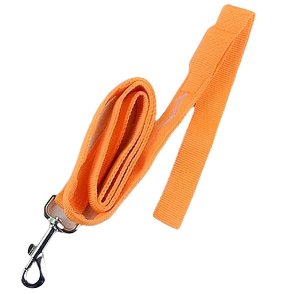 1.25M Nylon Flashing Lighting LED Pet Cat Dog Leash Rope Harness Lead Strap Dog Traction Rope