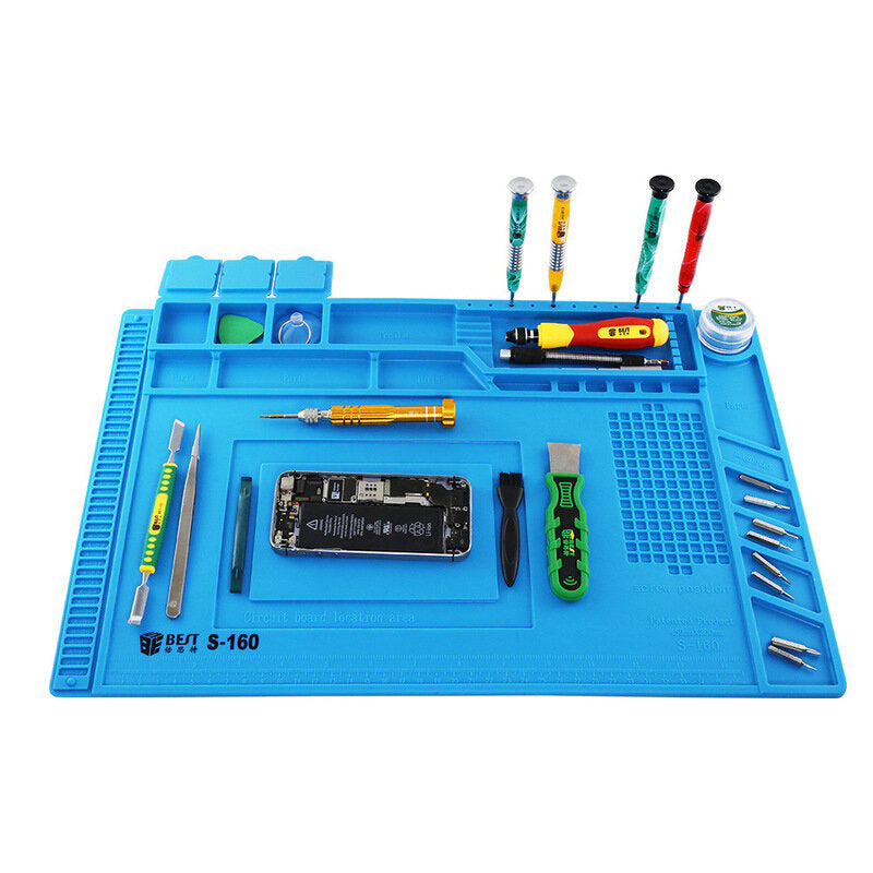 Magnetic Heat Insulation Silicone Pad Desk Mat Maintenance Platform BGA Soldering Repair Station