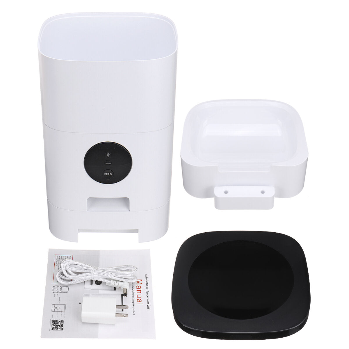 Automatic Pet Feeder LCD Display APP Control Timing Feeding Automatic Pet Feeder Store Food Box