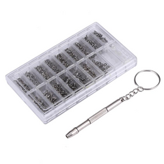 1000PCS Glasses Sunglasses Spectacles Watch Tiny Screws Nut Assortment Repair Tool Kit Stainless Steel Small Screws Assortment