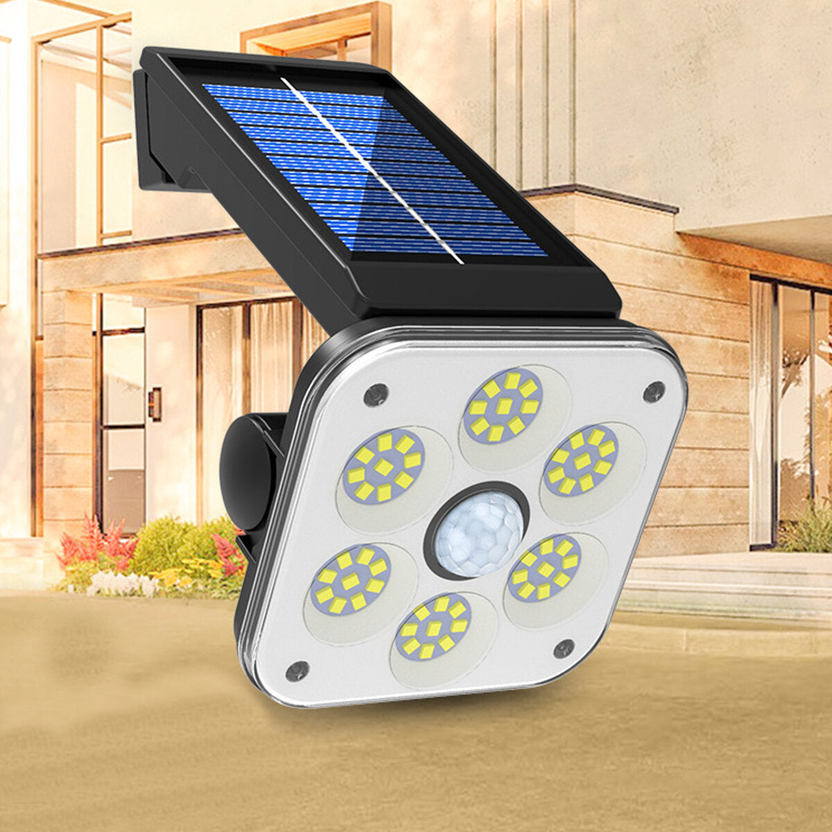 54SMD Solar Motion Sensor Lights Security Wall Lamp Floodlight Outdoor Waterproof