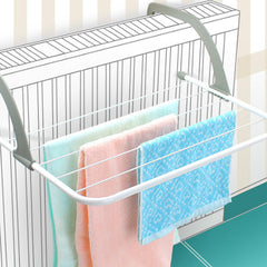 Folding Drying Rack Outdoor Portable Cloth Hanger Balcony Laundry Dryer Airer