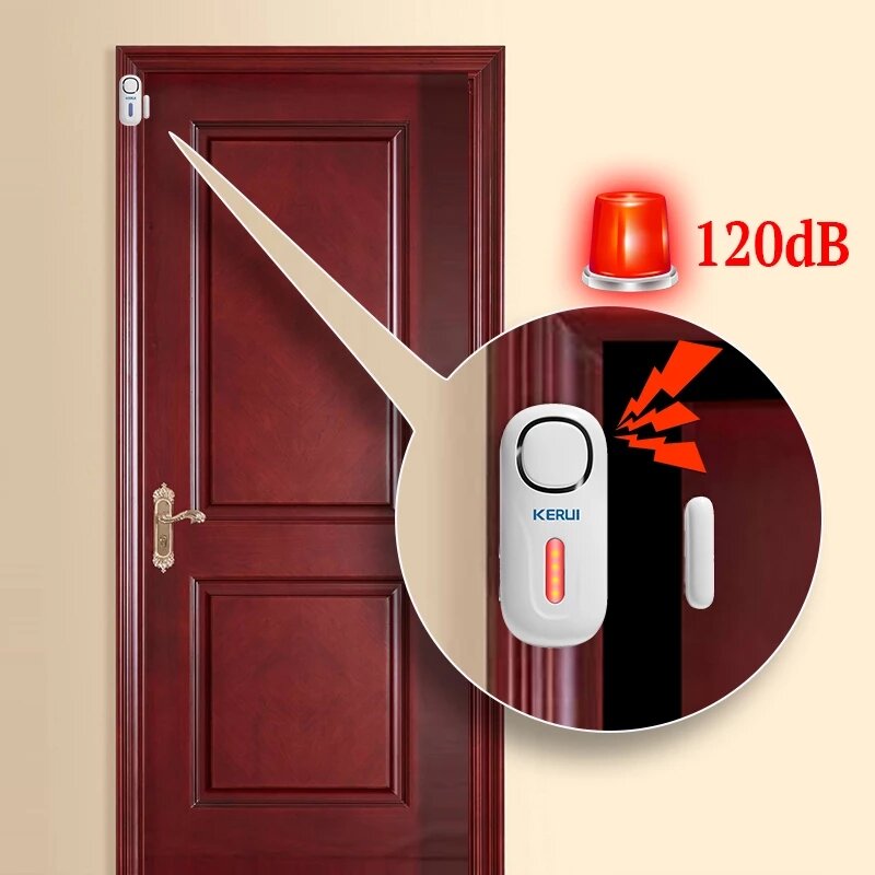 Wireless Door Window Entry Security Burglar Sensor Alarm PIR Magnetic Smart Home Garage System Remote Control