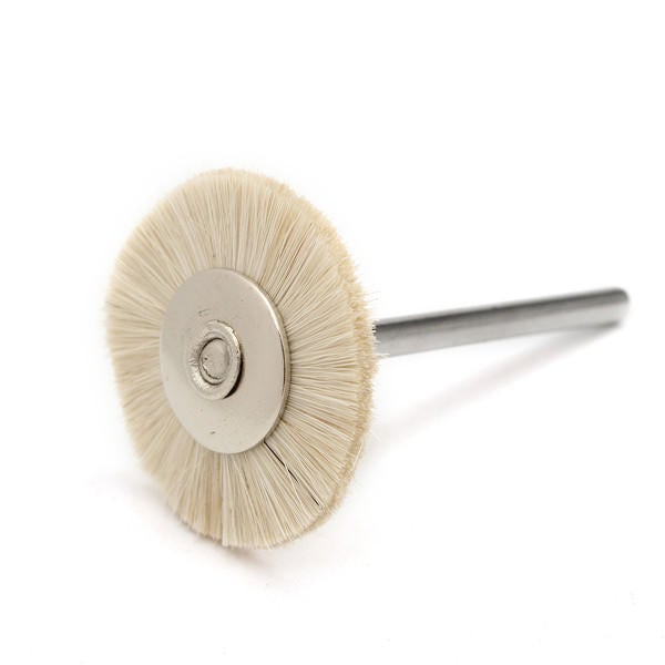 30pcs Soft White Goat Hair Polishing Wheel Brushes Set