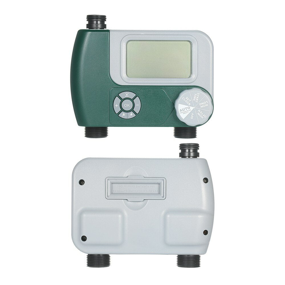 2 Outlets Programmable Hose Faucet Timer DIY Garden Irrigation Control Unit Electronic Digital LCD Irrigation Timer