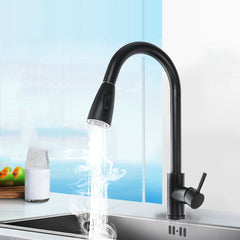 Modern Kitchen Sink Mixer Taps Swivel Spout Single Handle Tap Chrome Faucet