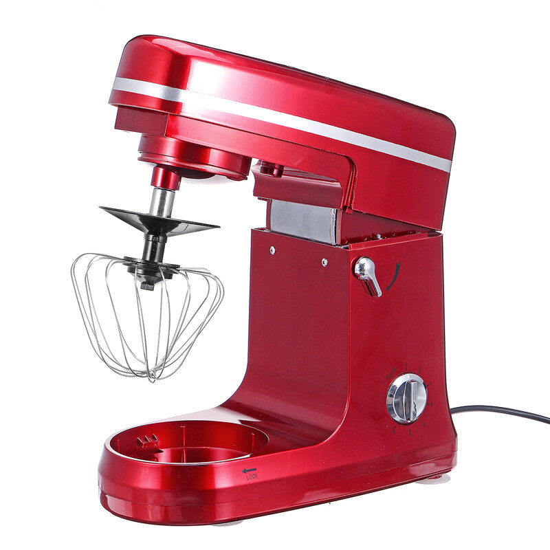 1000W 5L Multi-functional Electric Food Stand Blender Mixer Kneading Dough Machine 6 Speed Tilt-Head Stainless Steel Table Egg Beater